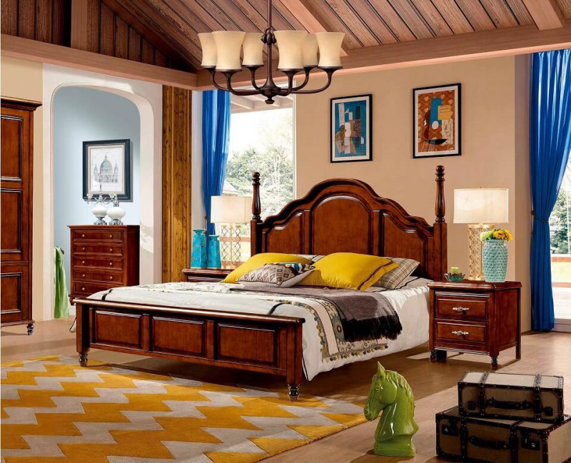 潤潼新美式家具1609#大床