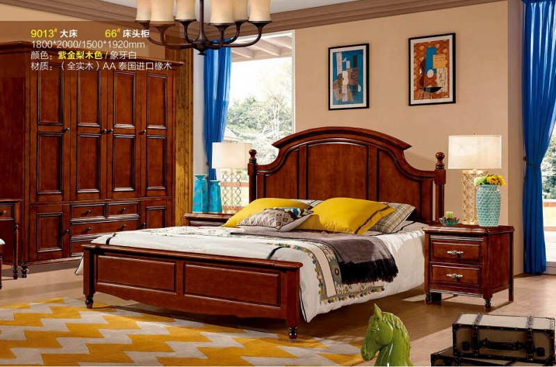 潤潼新美式家具9013#大床