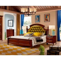 潤潼新美式家具1851#大床（橄欖綠）