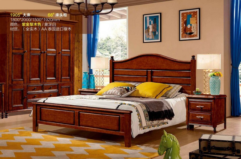 潤潼新美式家具1905#大床