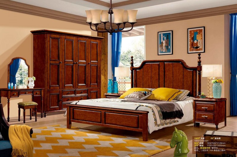 潤潼新美式家具1923#大床