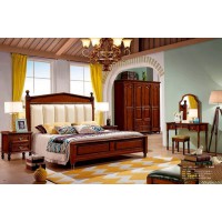 潤潼新美式家具1909#大床（米黃）