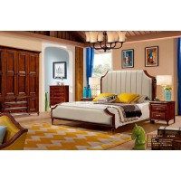 潤潼新美式家具1921#大床（煙灰色）