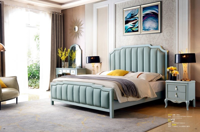 潤潼新美式家具9015#大床（芽綠）