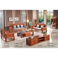 華民盛新中式海棠木1+2+3沙發(fā)883