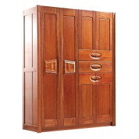 華民盛新中式海棠木四門(mén)衣柜8116