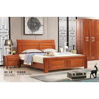 華民盛新中式海棠木大床606