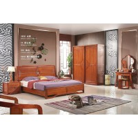 華民盛新中式海棠木大床1816