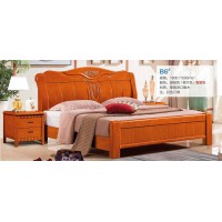 俊豐家具：橡木床B6#（海棠色）