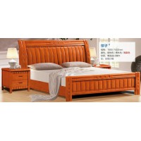 俊豐家具：橡木床餅子#（海棠色）