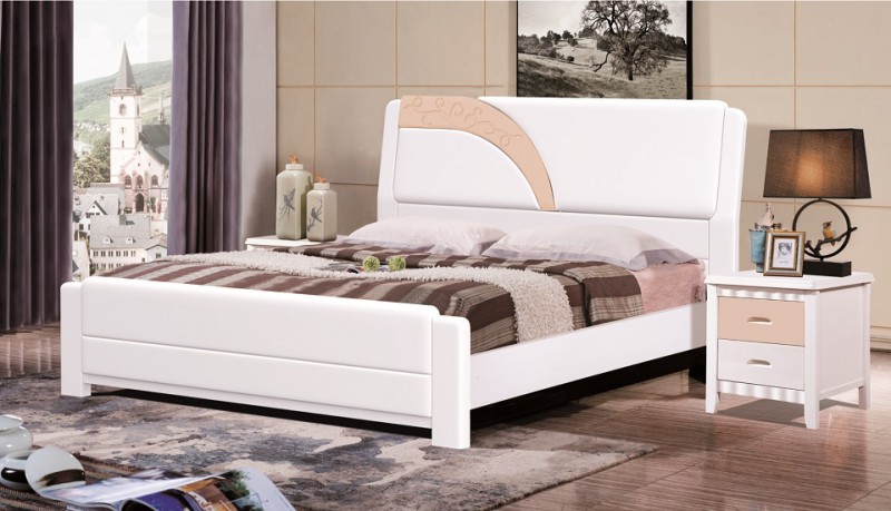 富利雅成人彩色實木床8801#2