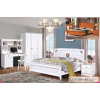 富利雅青少年彩色實木套房2812#（啞白、柚木色）