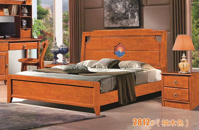 富利雅青少年彩色實木套房2812#（啞白、柚木色）2