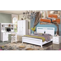 富利雅青少年彩色實木套房2918#（啞白、柚木色）