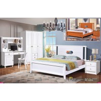 富利雅青少年彩色實木套房2815#（啞白、柚木色）