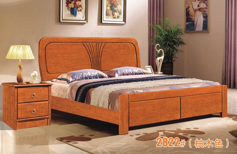 富利雅青少年彩色實木套房2822#（啞白、柚木色）2