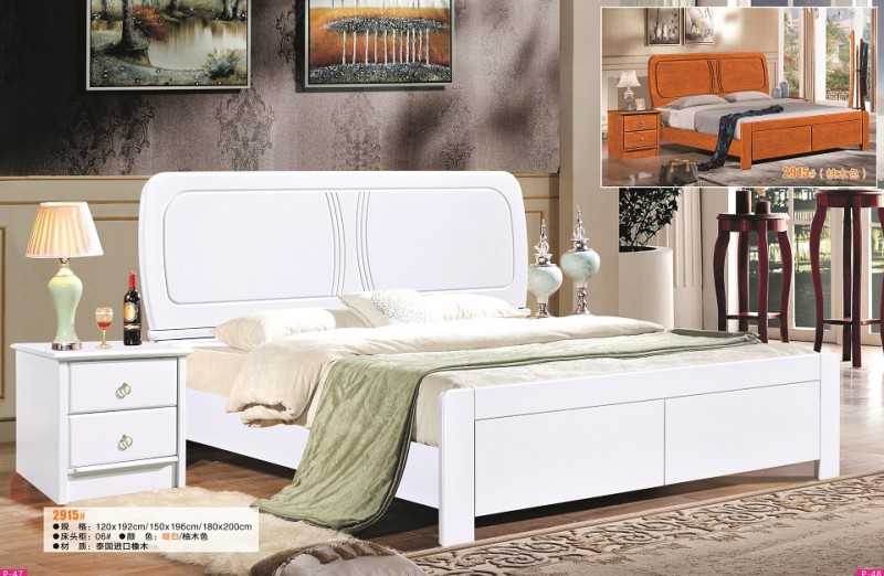 富利雅青少年彩色實木套房2915#（啞白、柚木色）1