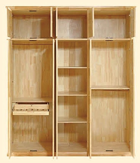 長樂家具六門加頂衣柜8066A#2