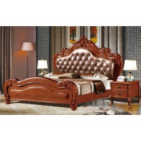 長樂家具大床1635#帶皮