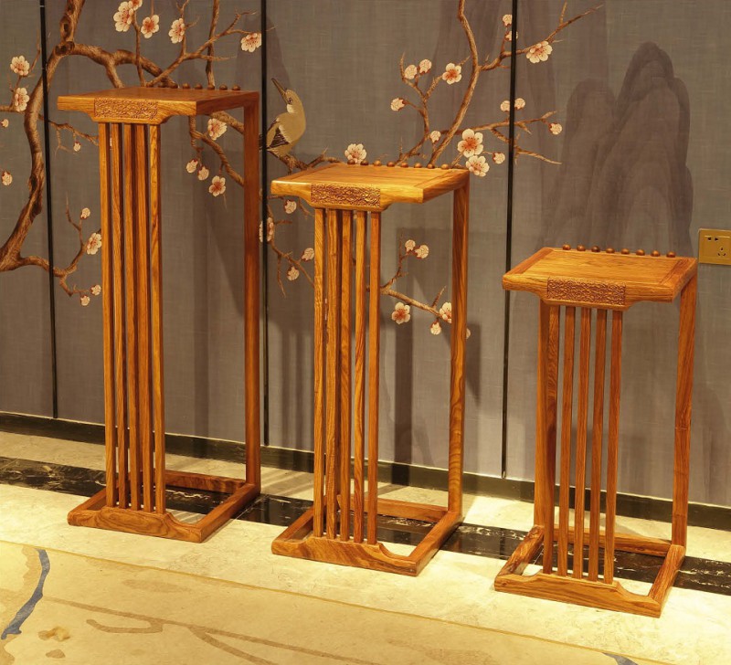 詩(shī)意東方新中式紅木：祥云花架