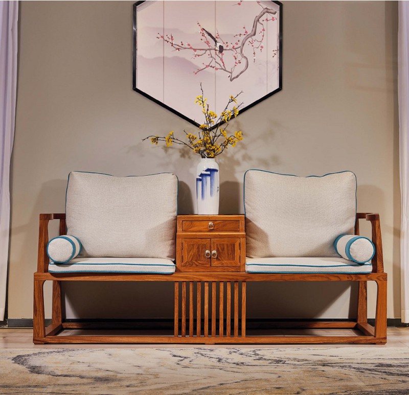 詩意東方新中式紅木：禪意羅漢床