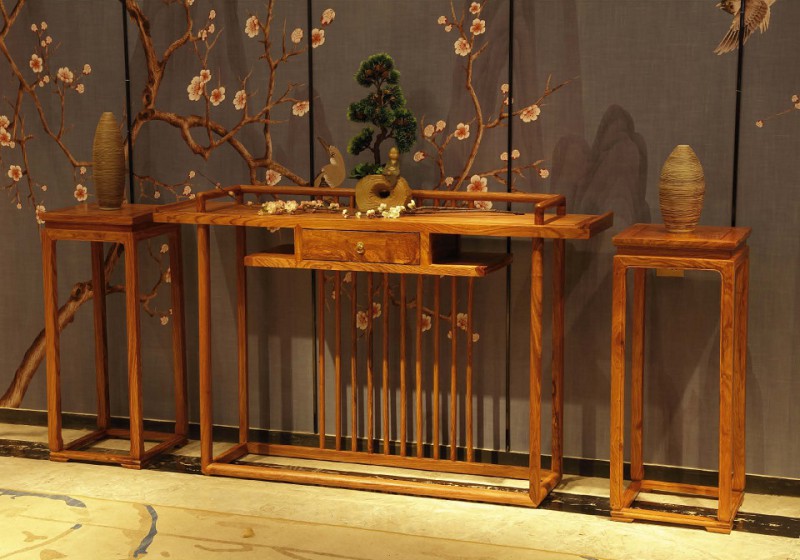 詩意東方新中式紅木：鴻運當頭玄關