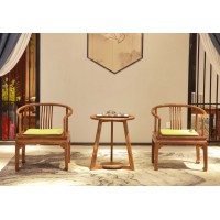 詩意東方新中式紅木：巧奪天工休閑椅、休閑臺