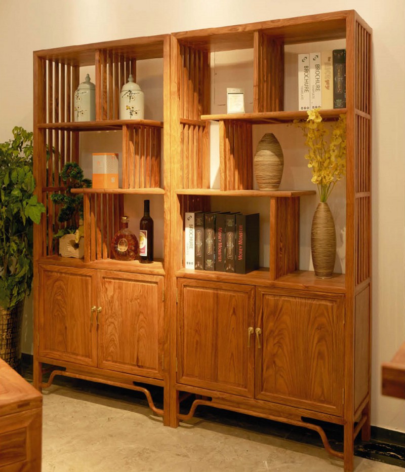 詩意東方新中式紅木：江南書架