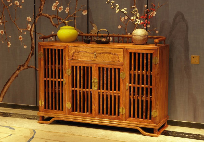 詩意東方新中式紅木：出人頭地餐邊柜