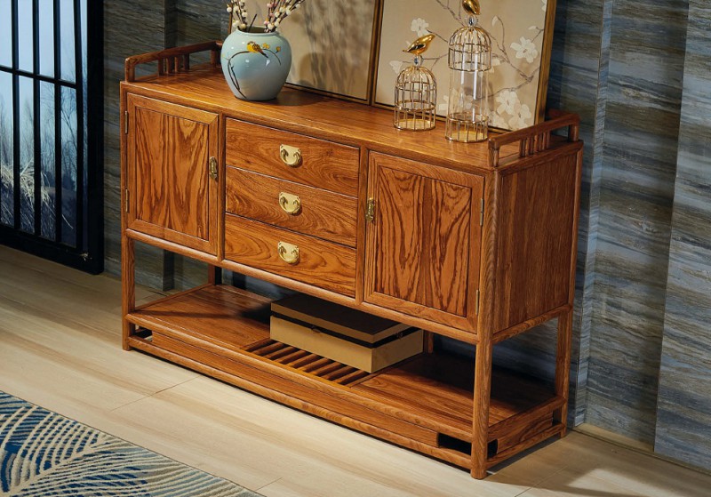 詩意東方新中式紅木：金玉滿堂餐邊柜