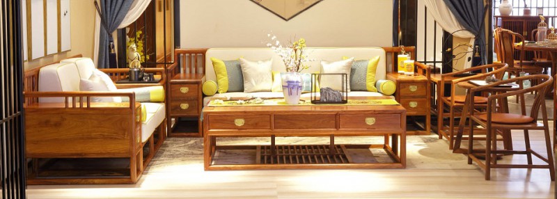 詩意東方新中式紅木：富貴江南沙發1+2+3圖2