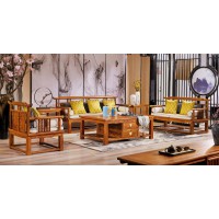 詩意東方新中式紅木：官帽沙發(fā)1+2+3