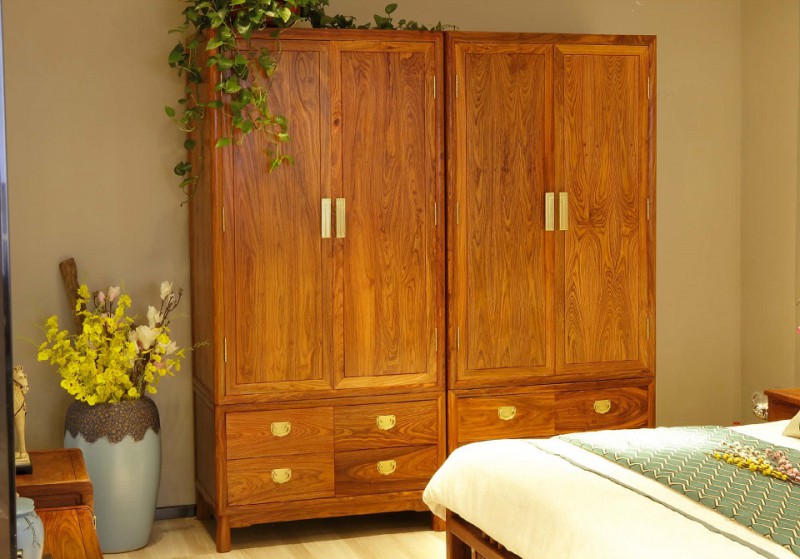 詩意東方新中式紅木：君和衣柜組合衣柜