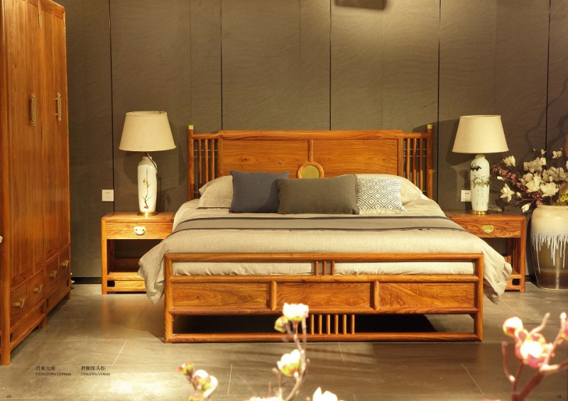 詩意東方新中式紅木：君和大床