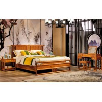 詩意東方新中式紅木：東方大床