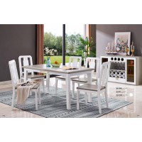 采木園致青春現(xiàn)代輕奢實(shí)木系列9861#西餐臺(tái)（A色 灰+白）