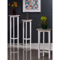 采木園致青春現(xiàn)代輕奢實(shí)木系列661#高花架、662#中花架、663#低花架（A色 灰+白）