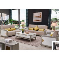 采木園致青春現(xiàn)代輕奢實(shí)木系列9851#沙發(fā)（A色 灰+白）1號(hào)布