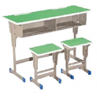 萬昌家具：雙人位學生課桌W-40#