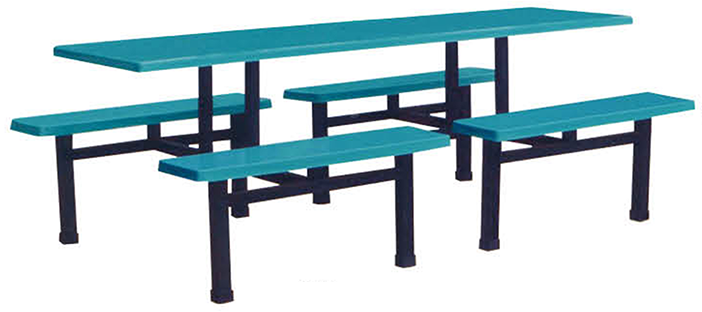 八人位條凳餐桌W-38#