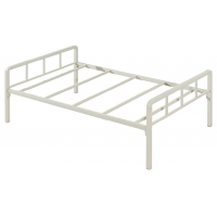 萬昌家具：40方管大彎插銷單層鐵床W-27#