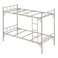 萬昌家具：38圓管直柱角鐵雙層鐵床W-05#（加厚）