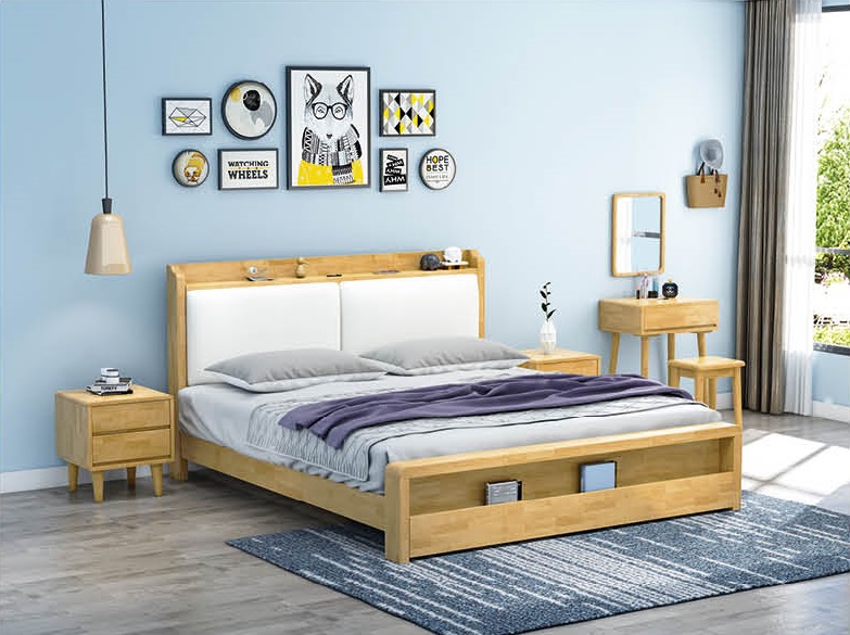 實(shí)木床115#圖2