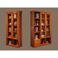 虔南世家雅致胡桃系列家具：509#兩門(mén)書(shū)柜、508#三門(mén)書(shū)柜