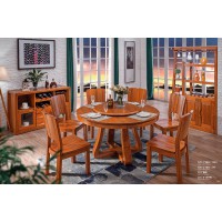 虔南世家雅致胡桃系列家具：320-1#圓臺