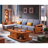 虔南世家雅致胡桃系列家具：919#轉(zhuǎn)角沙發(fā)