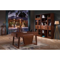 虔南世家斐然迪克品牌家具：991-14#書桌、991-2#兩門書柜、991-3#三門書柜、991-1#書椅