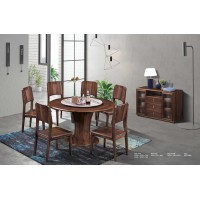 華軒家私烏金木圓桌171#、餐椅172#