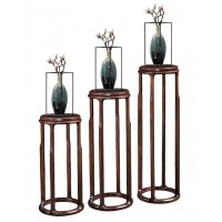 華軒家私烏金木花架165#