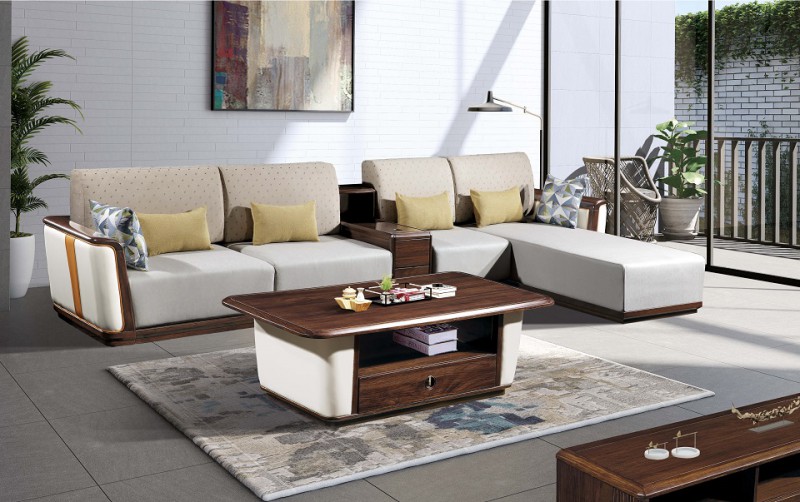 烏金木轉角沙發115#